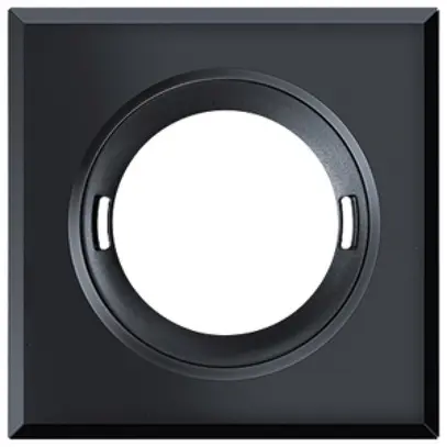 Coperchio ESYLUX per rilevatore FLAT plastica opaco quadrato nero 