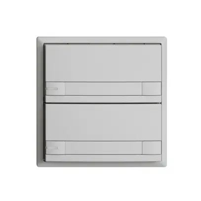 Poussoir ENC KNX 2× EDIZIOdue colore gris clair RGB avec LED avec insert papier 