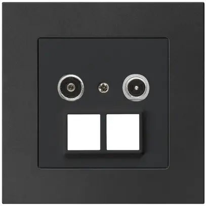Prise multimédia ENC kallysto.pro R/TV 23dB 2GHz noir 