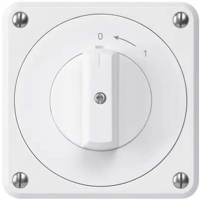 Contatto rotativo INC robusto IP55 bianco 1P per combinazione 