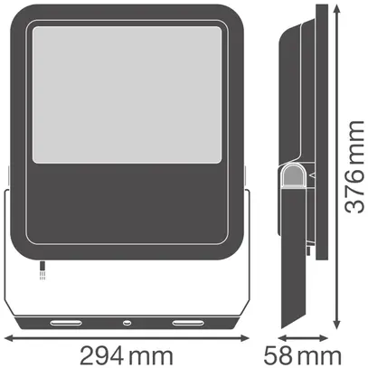 LED-Strahler LEDVANCE FLOODLIGHT200 133W 20000lm 840 IP66 100° 294×58 sz 