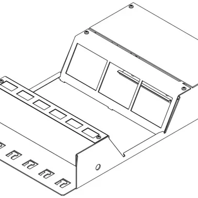 Scatola di suolo doppia Lanz h=69mm 12 FLF 