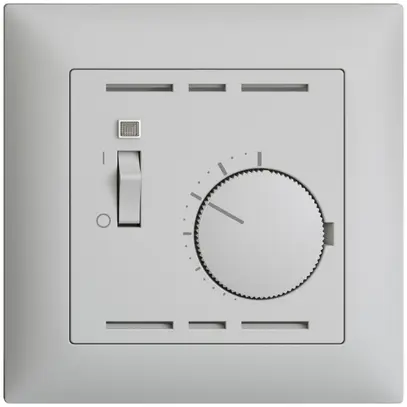 Termostato ambiente INC EDIZIOdue grigio chiaro, con interrutore 