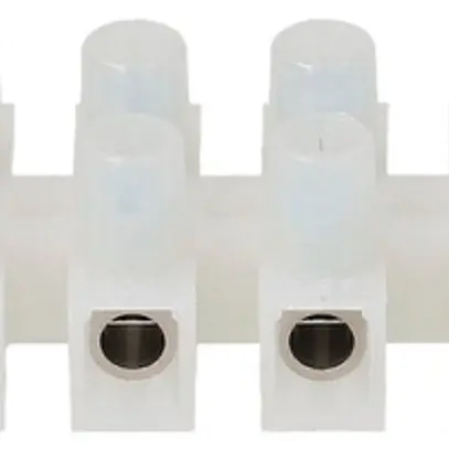 Barrette de bornes Adels-Contact 12P 0.5…2.5mm² 24A 450V entraxe 10mm blanc 