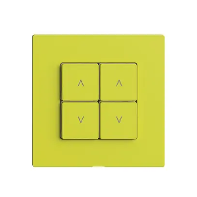 Abdeckset zu Storenschalter 2K/4T Edue Wiser lemon 