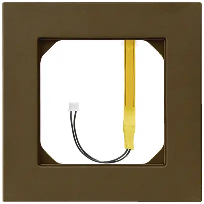 Telaio di copertura kallysto.pro 1×1 marrone per illuminazione angolo verde 
