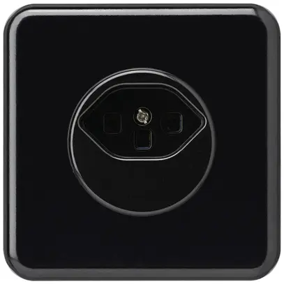 Presa tipo 23 INC basico BMI nero con morsetti a vite 