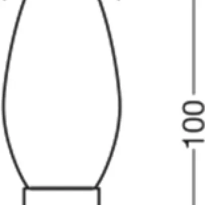 Lampada LED LEDVANCE CLASSIC B E14 5.9W 806lm 827 REG B10.5 opaco Ø35×100mm 