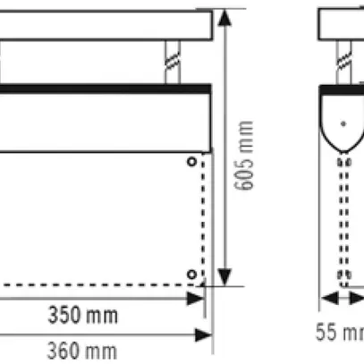 Lampada di emergenza ESYLUX SLD EL LED IR 230V 3W IP40 3h all fissaggio sospeso 