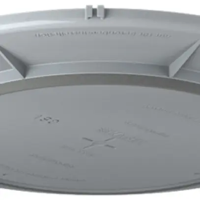 Plaque frontale HaloX 250 pour béton apparent, découpe au plafond Ø190mm 