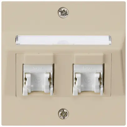 Prise ENC kallysto A cat.5e 2RJ45/u beige 