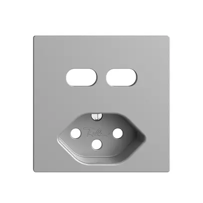 Kit de montage Feller EDIZIOdue pour prise USB 2×type C + type 13 silver 