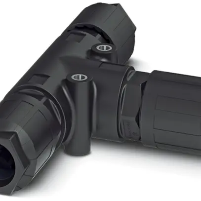 Distributeur T QUICKON 4LPE 6mm² sans écrou noir 