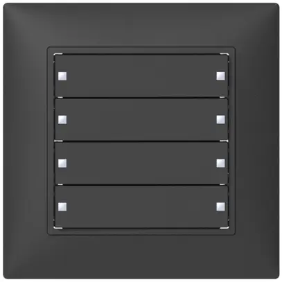 Sensore pulsante INC SIDUS KNX Design tipo B, 4/8, antracite 