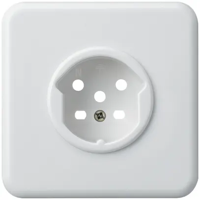 Kit frontale INC HA basico per presa tipo 15 con morsetti a innesto bianco 