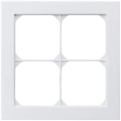 Cadre de recouvrement ENC kallysto.pro 2×2 blanc 154×154mm 