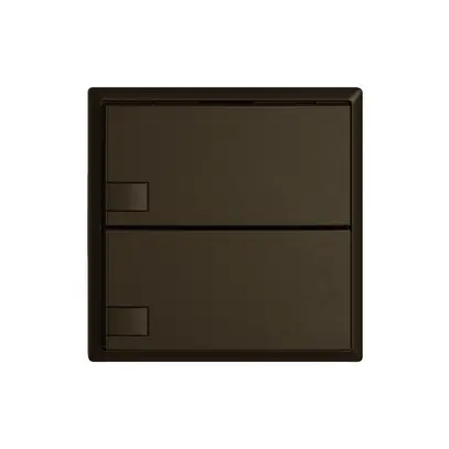 Pulsante KNX RGB EDIZIO.liv SNAPFIX® sensore temp.s.LED 2× com.1T ma 
