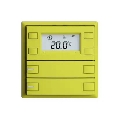 Pulsante RTH INC KNX 2×EDIZIOdue F lemon, con LED RGB 