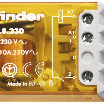 Interrupteur impulsion INC Finder 27, 1F 10A/230VAC AgNi, ON/OFF 