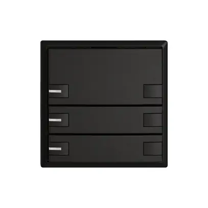 Pulsante KNX RGB EDIZIO.liv SNAPFIX® sensore temp.RGB-LED 3× com.2T ne 
