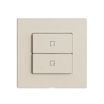 Commande pour poussoir scène 2 scènes vert./2T Edue Wiser crema 