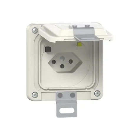 FI-Steckdose Einsatz SUPRA T13 schliessb., 30mA weiss 