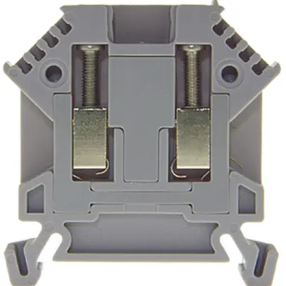 Messertrennklemme Woertz 0.5…2.5mm² 24A 800V Schraubanschluss 1×2 TH35/G32 grau 