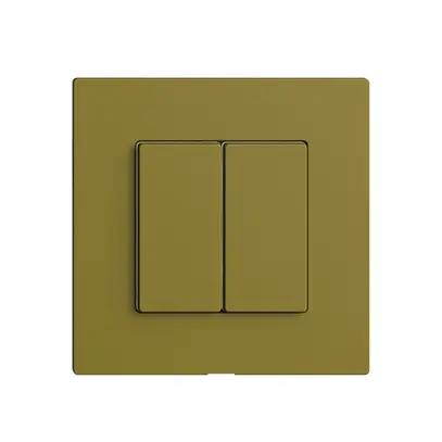 Kit copertura per interruttore 2c/2t Edue Wiser olive 