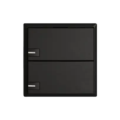 Pulsante KNX RGB EDIZIO.liv SNAPFIX® sensore temp.RGB-LED 2× com.1T ne 