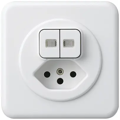 Combinazione luminosa INC 1/3+3/1L+tipo 13 bianco basico 2 lenti 
