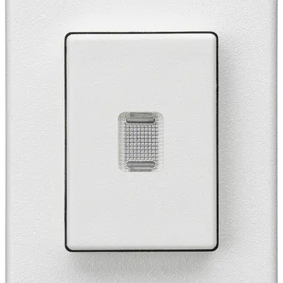 Interrupteur à poussoir INC Hager FLF 10A/250V 6/1L illuminé blanc 