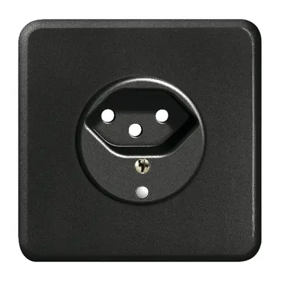 Kit frontale INC FH 1×T13 nero 86×86mm con lente 
