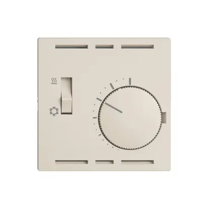 Thermostat EDIZIOdue, a.interrupteur, 60×60mm, crema 