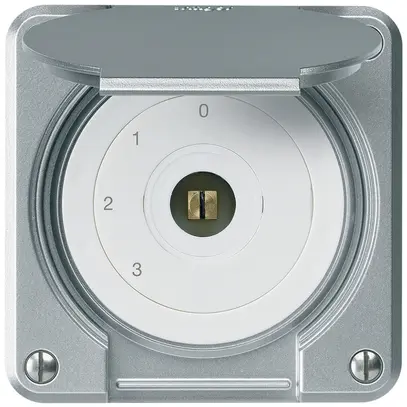 Interruttore a chiave quadrata INC robusto IP55 con coperchio S5/1P all combi 