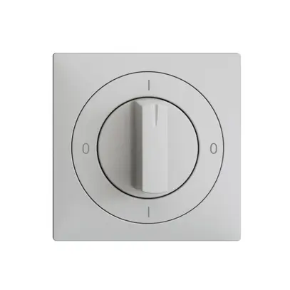 Kit frontale EDIZIOdue 0-1-0-1 60×60mm grigio chiaro per interruttore rotativo 