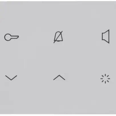 AP-Innenstation Audio Hager elcom.touch 2-Draht, lichtgrau 