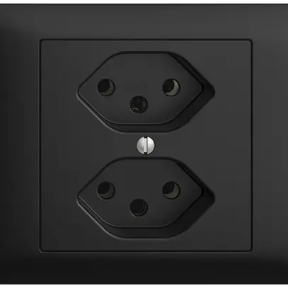 Presa INS EDIZIOdue BKE 2×T13 nero 