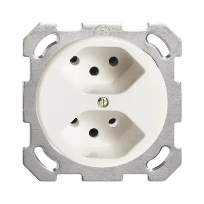 Presa INC FH 2×T13 bianco 