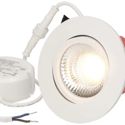 Spot LED INC maxLUCE SOLVO-IP65 8W 230V DIM 750lm 930 trou Ø80mm 38° IP65 blanc 