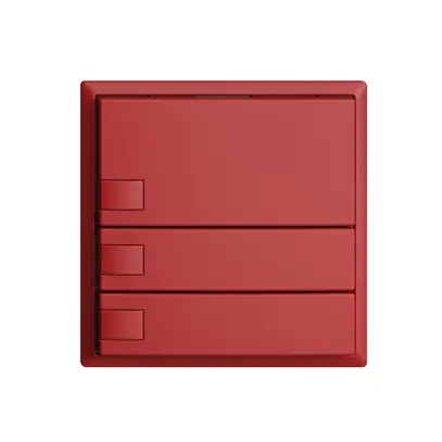 Poussoir ENC KNX 3× EDIZIOdue berry RGB sans LED 