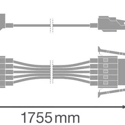 Cablaggio di passaggio LEDVANCE TRUSYS UNIVERSAL 5×1.5mm² 1755mm spina/presa bi 