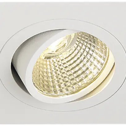 Downlight LED INC SLV NEW TRIA 1 SET, 8W 3000K 38° carré IP20 blanc 