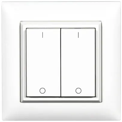 Poussoir RF AP ALADIN EnOcean EDIZIOdue, 2-fois, blanc, I/0 
