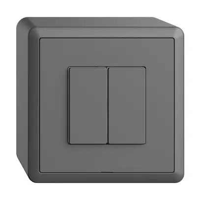 Interruttore AP 2K/2T WLAN Edue Wiser grigio scuro 