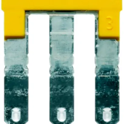 Connessione trasversale WM ZQV 2.5/3 inserito 3L 5.1mm isolato 24A giallo 
