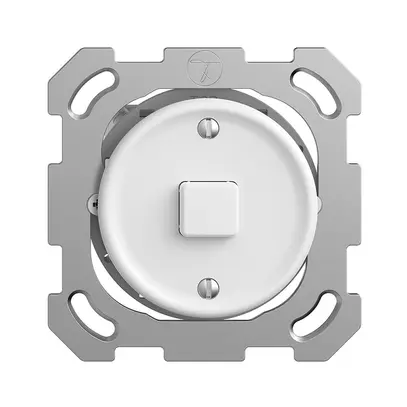 Tasto KNX INC STANDARDdue 1×con LED RGB, con sensore di temperatura, bianco 