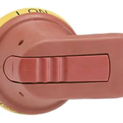 Maniglia pistola ABB per OT160-250 rosso/giallo IP65 ase 65mm chiudibile 