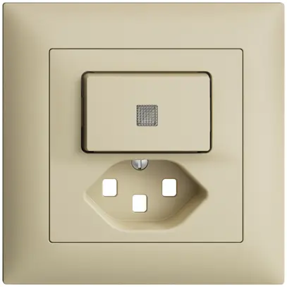 Kit frontale INC EDIZIOdue vanille 88×88mm T23 con lente 