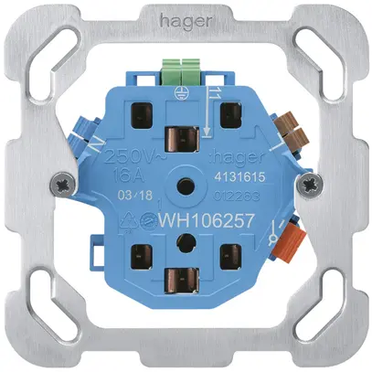 Intérieur pour prise Hager 2×T13/23 1×S F 