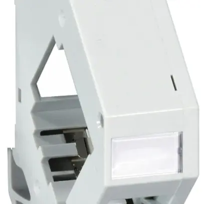 Adattatore per guida DIN INFRALAN, per 1 modulo Keystone, grigio 